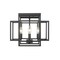 Z-Lite Titania 4 Light Flush Mount, Matte Black 454F-MB - alternate 2